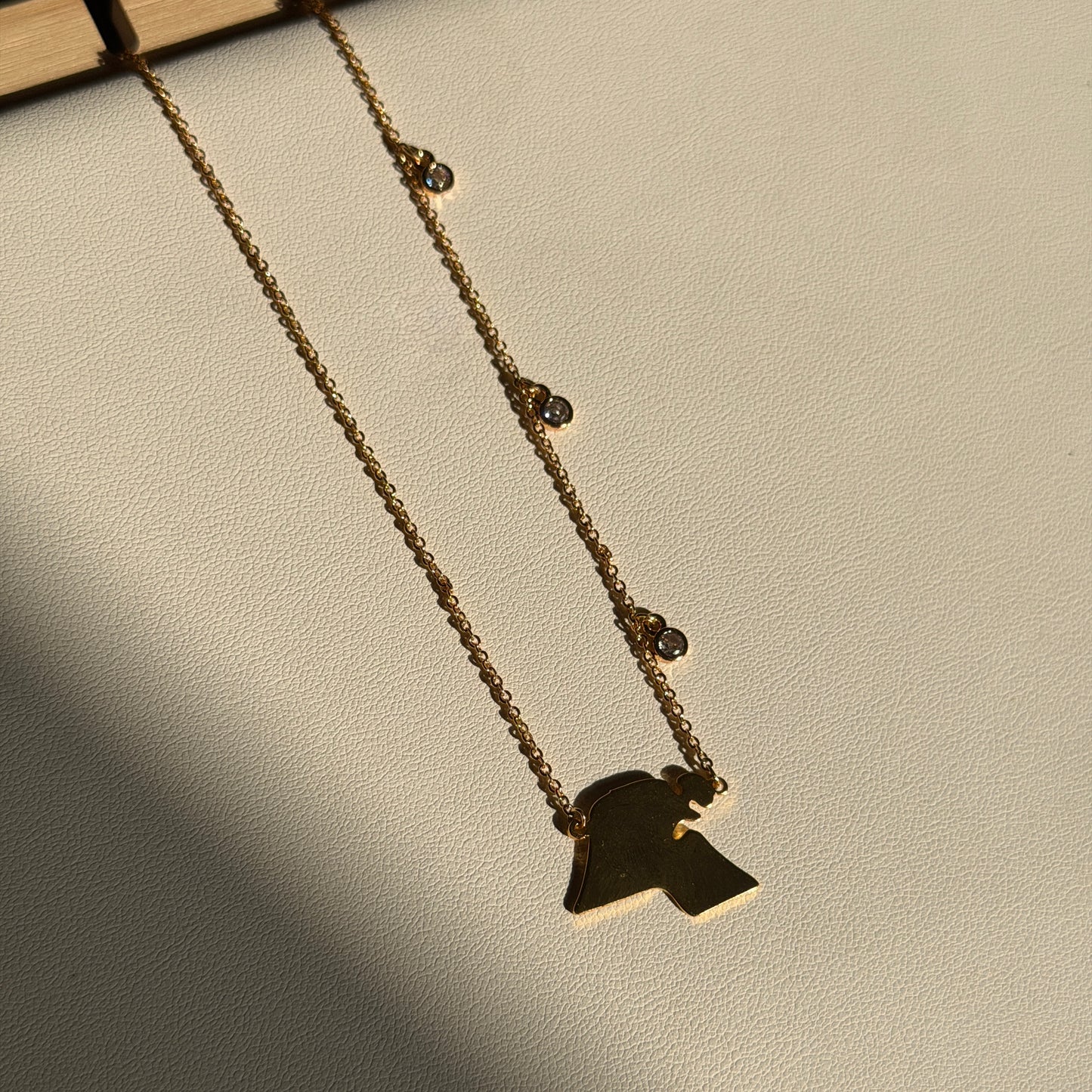 Kuwait map necklace