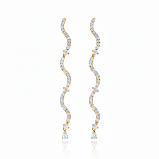 Darya wave earrings