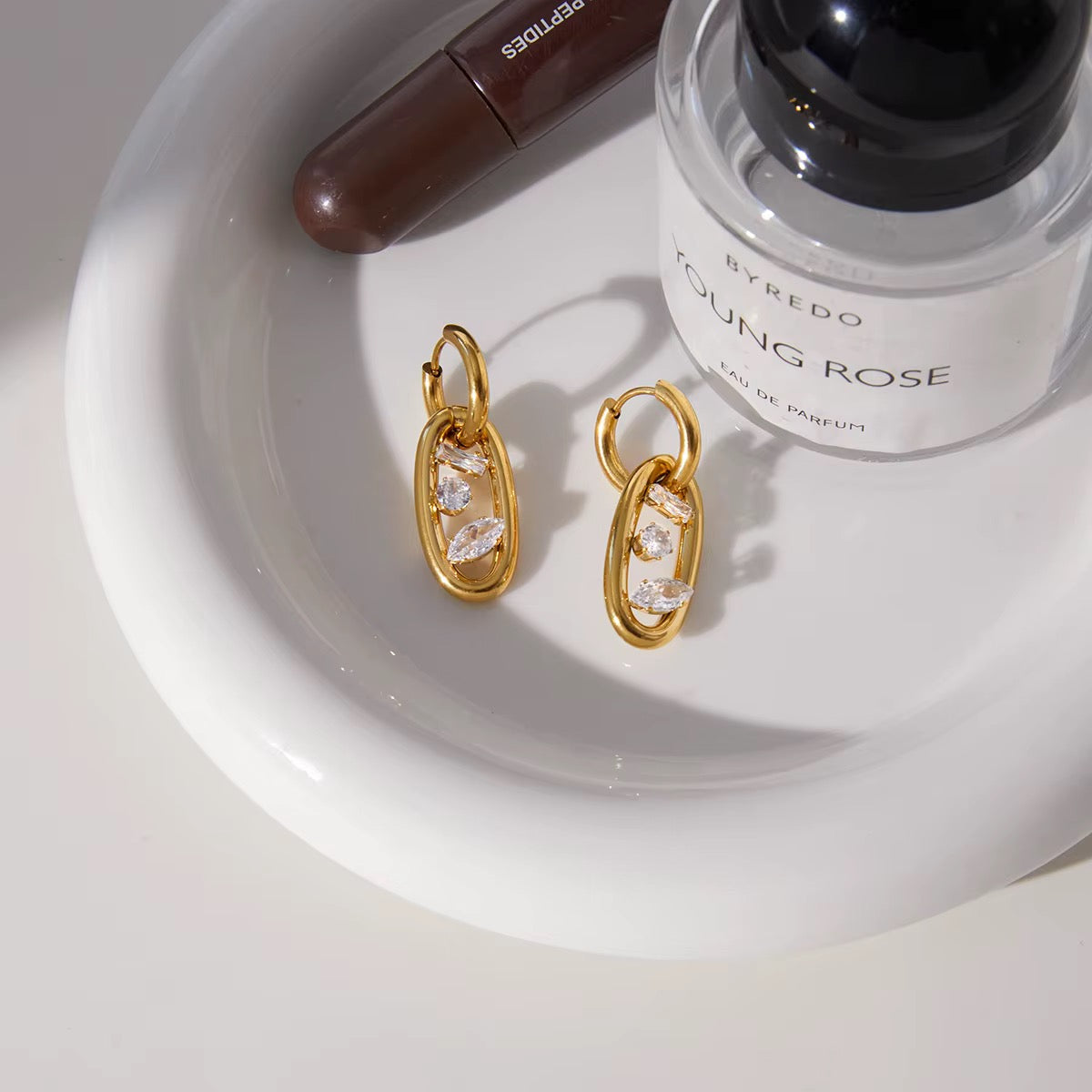 Jade earrings