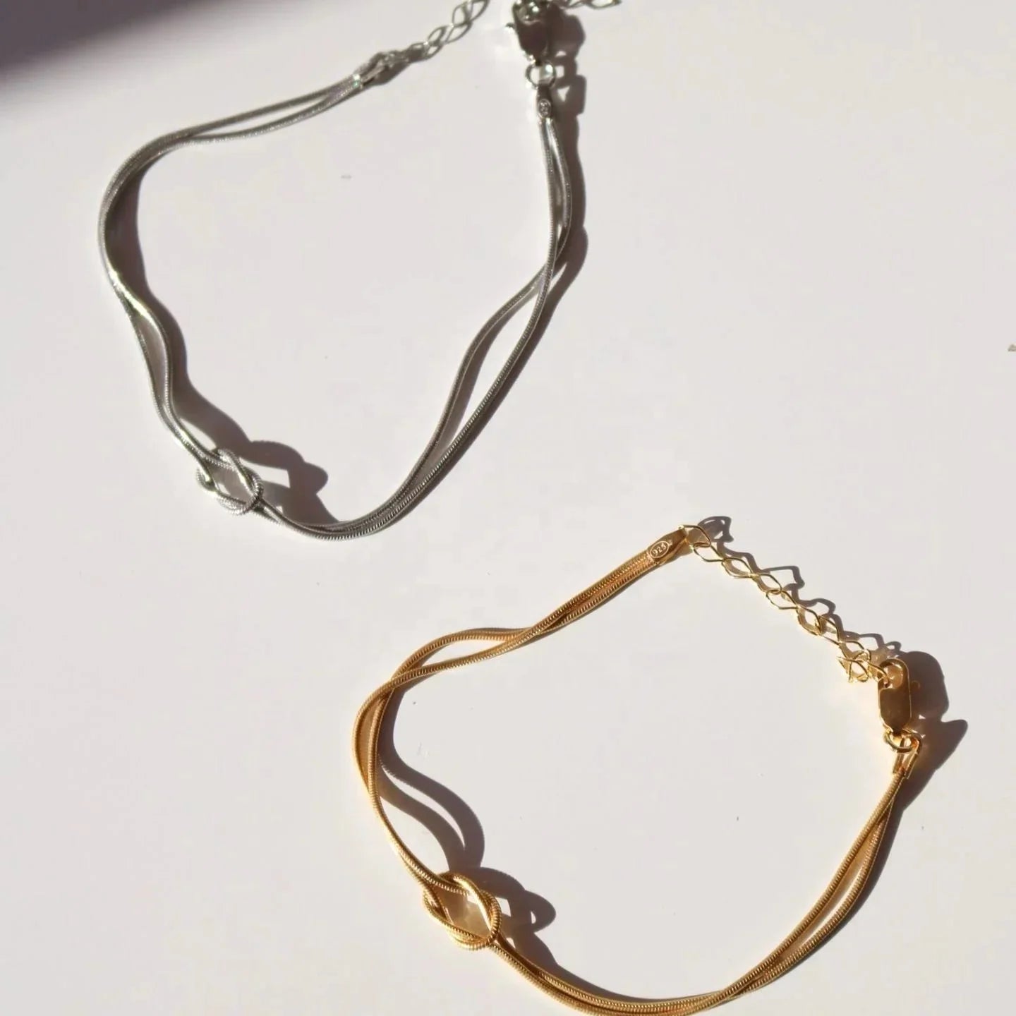 Infinity knot bracelets